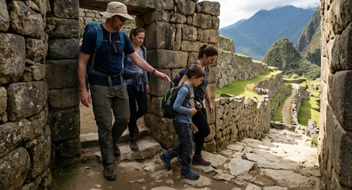 Travelers walking through the Machu Picchu esplanade | Inca Culture Travel