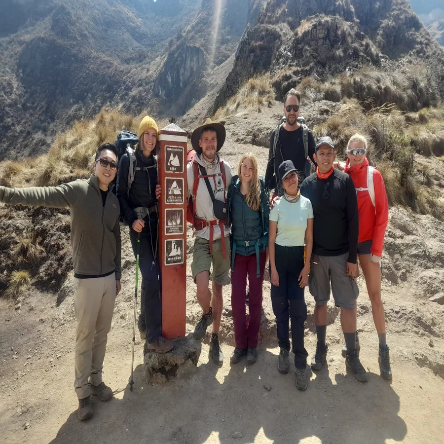 Inca Trail Hikers: 4 days, 3 nights to Machu Picchu, in the mountain landscape of the Peruvian Andes | Inca Culture Travel